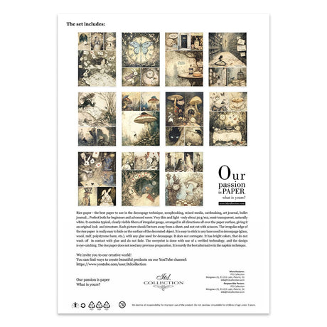Rice paper set - A4 - Alice's Magic Vol. 1 - 2 - ITD Collection - Tidformera