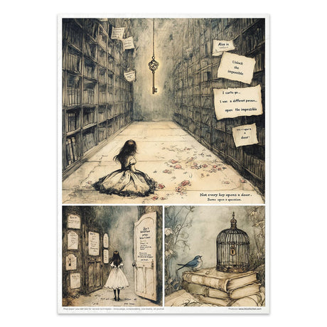 Rice paper set - A4 - Alice's Magic Vol. 1 - 4 - ITD Collection - Tidformera