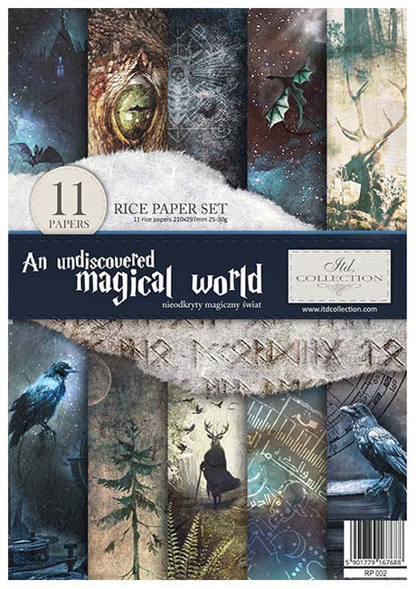 Rice paper set - A4 - An Undiscovered Magical World - 1 - ITD Collection - Tidformera