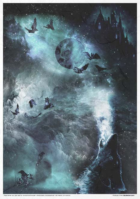 Rice paper set - A4 - An Undiscovered Magical World - 11 - ITD Collection - Tidformera