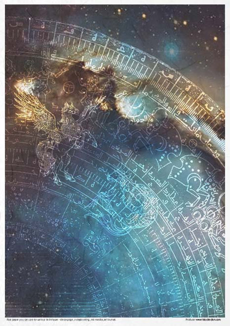 Rice paper set - A4 - An Undiscovered Magical World - 12 - ITD Collection - Tidformera