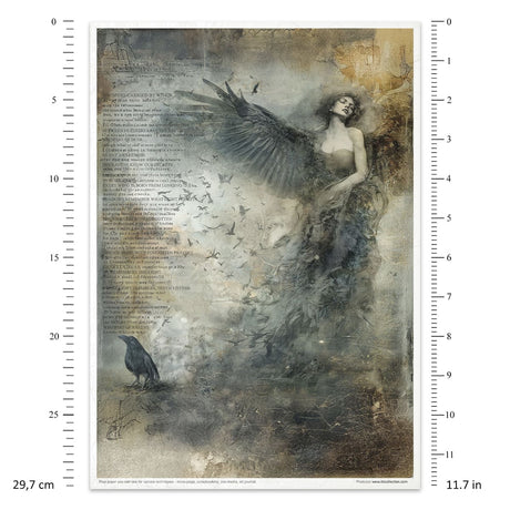 Rice paper set - A4 - Light & Shadow - 12 - ITD Collection - Tidformera