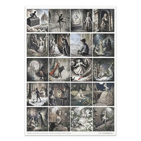 Rice paper set - A4 - Lost in a fairy tale - 14 - ITD Collection - Tidformera