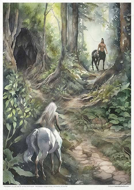 Rice paper set - A4 - Mysterious creatures - 6 - ITD Collection - Tidformera