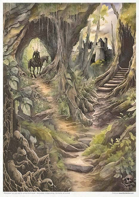 Rice paper set - A4 - Mysterious creatures - 7 - ITD Collection - Tidformera