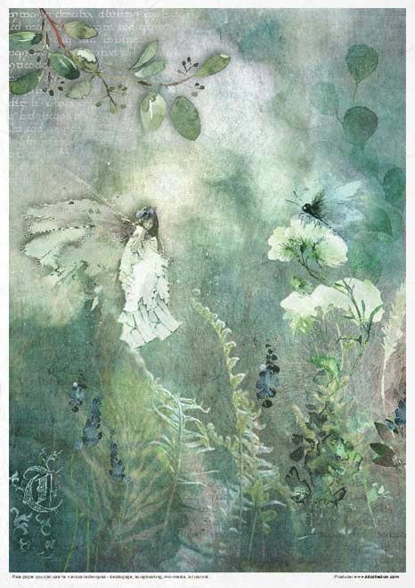 Rice paper set - A4 - The Elven valley - 10 - ITD Collection - Tidformera
