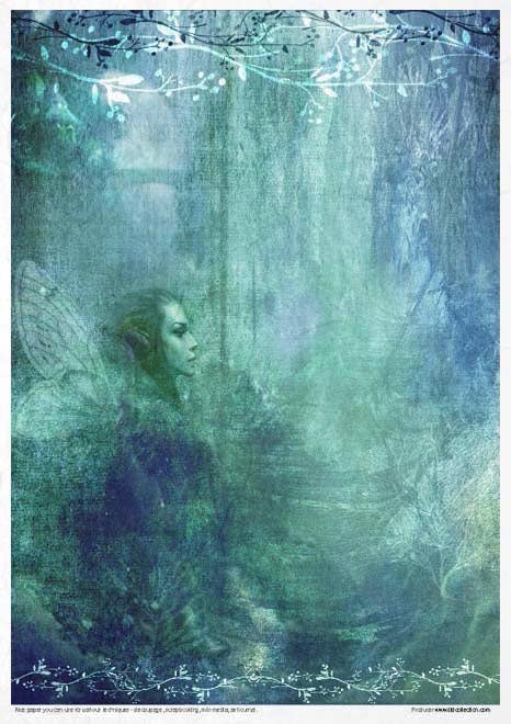 Rice paper set - A4 - The Elven valley - 7 - ITD Collection - Tidformera