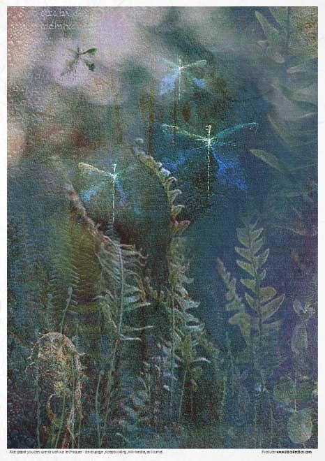 Rice paper set - A4 - The Elven valley - 5 - ITD Collection - Tidformera