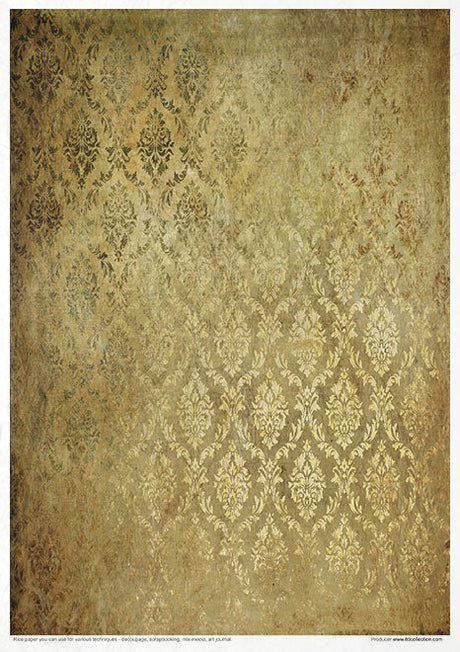 Rice paper set - A4 - Vintage Tapestry - 12 - ITD Collection - Tidformera