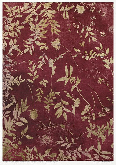 Rice paper set - A4 - Vintage Tapestry - 3 - ITD Collection - Tidformera