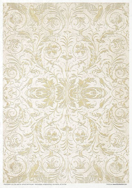 Rice paper set - A4 - Vintage Tapestry - 13 - ITD Collection - Tidformera