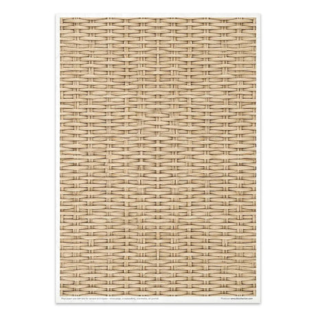Rice paper set - A4 - Wicker & Rattan - 5 - ITD Collection - Tidformera