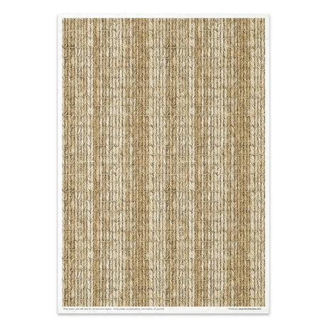Rice paper set - A4 - Wicker & Rattan - 9 - ITD Collection - Tidformera