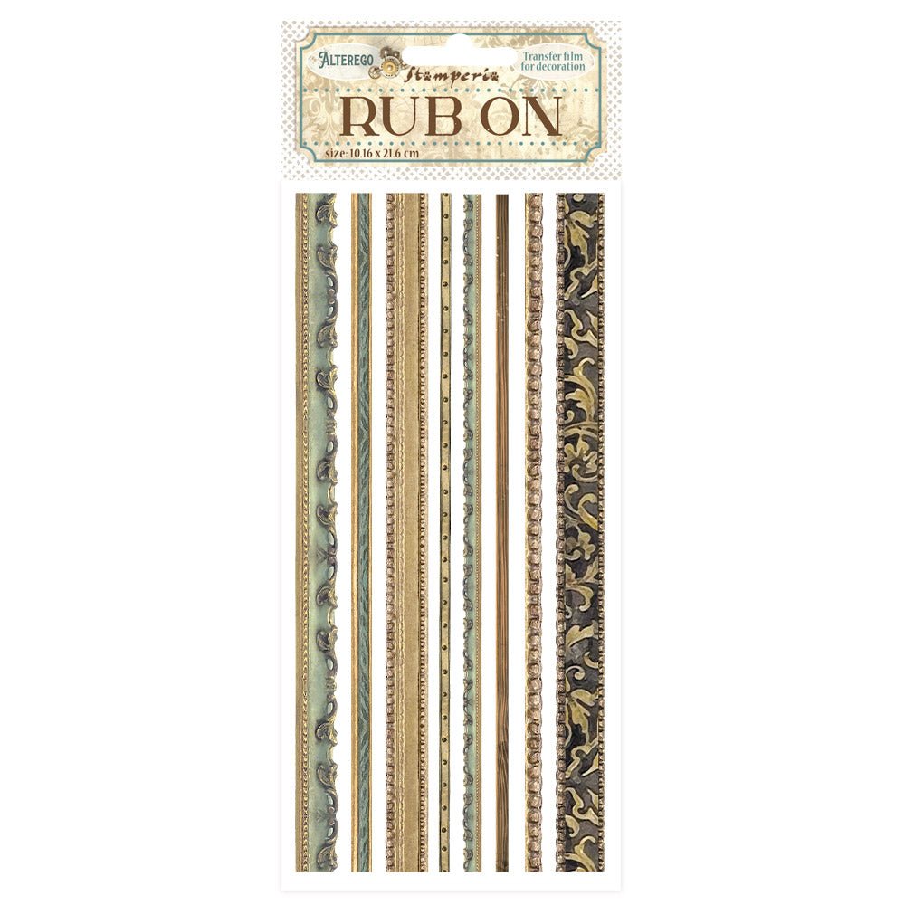 Rub - on - Alterego - Stripes - 1 - Stamperia - Tidformera