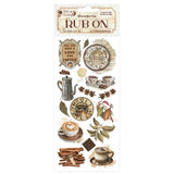 Rub - on - Coffee and Chocolate - All You Need Is Love And Coffee - 1 - Stamperia - Tidformera