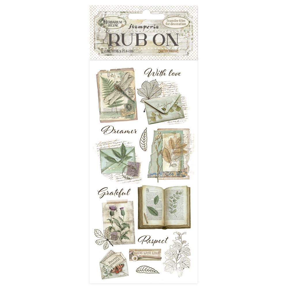 Rub - on - Herbarium Silvae - Botanical books - 1 - Stamperia - Tidformera