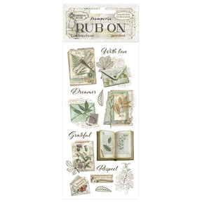 Rub - on - Herbarium Silvae - Botanical books - 1 - Stamperia - Tidformera