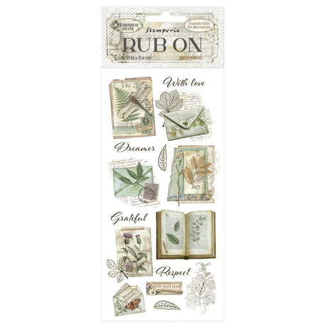 Rub - on - Herbarium Silvae - Botanical books - 1 - Stamperia - Tidformera