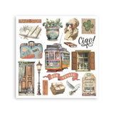 Rub - On Kit 15,5 x 15,5 cm - Art of Travelling - 6 - Stamperia - Tidformera