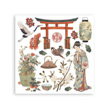 Rub-On Kit 15,5 x 15,5 cm - Oriental garden - 7 - Stamperia - Tidformera