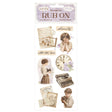 Rub - on - Quiet Days - Vintage Treasures - 1 - Stamperia - Tidformera