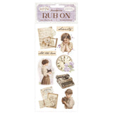 Rub - on - Quiet Days - Vintage Treasures - 1 - Stamperia - Tidformera