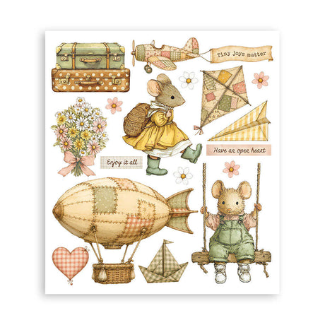 Rub-On Selection 20,5 x 23 cm - Cozy Family - 7 - Stamperia - Tidformera