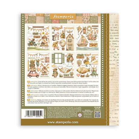 Rub-On Selection 20,5 x 23 cm - Cozy Family - 8 - Stamperia - Tidformera