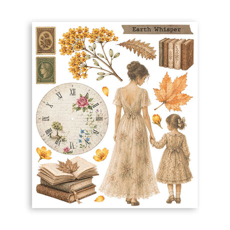 Rub-On Selection 20,5 x 23 cm - Flowers and Poems - 6 - Stamperia - Tidformera