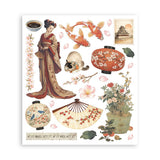 Rub-On Selection 20,5 x 23 cm - Oriental garden - 7 - Stamperia - Tidformera