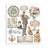 Rub-On Selection 20,5 x 23 cm - Symphony - 5 - Stamperia - Tidformera