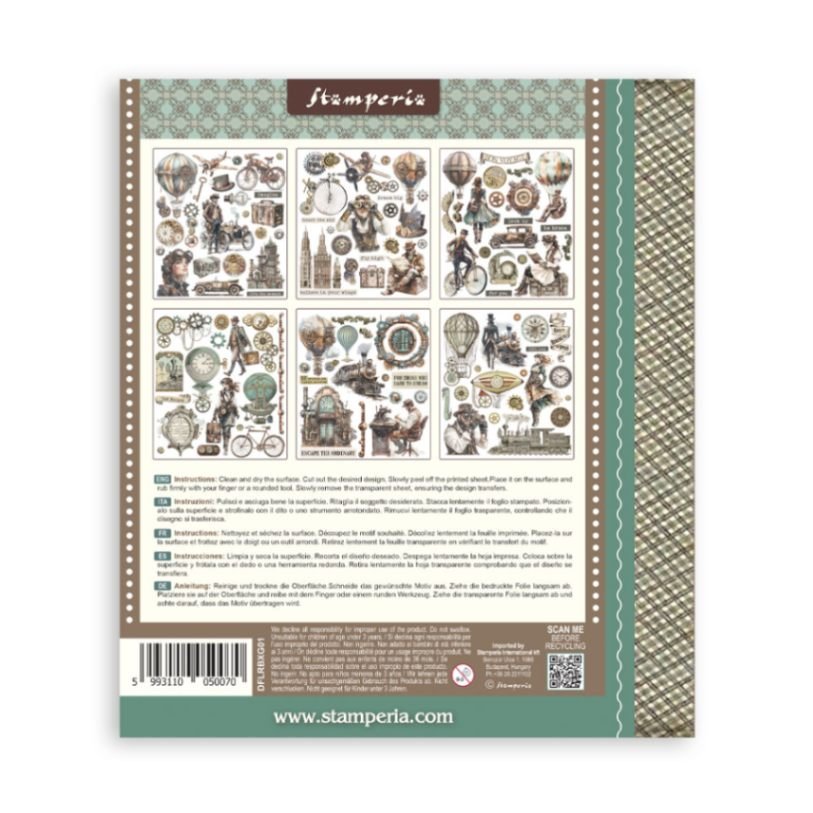 Rub - On Selection - Voyages Fantastiques - 8 - Stamperia - Tidformera