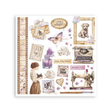 Rub - On Set 6 - pack - Quiet Days - 2 - Stamperia - Tidformera
