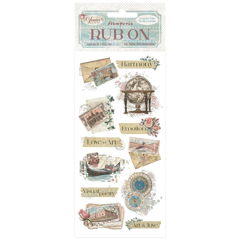 Rub - on - Venice City of Art - Letters - 1 - Stamperia - Tidformera