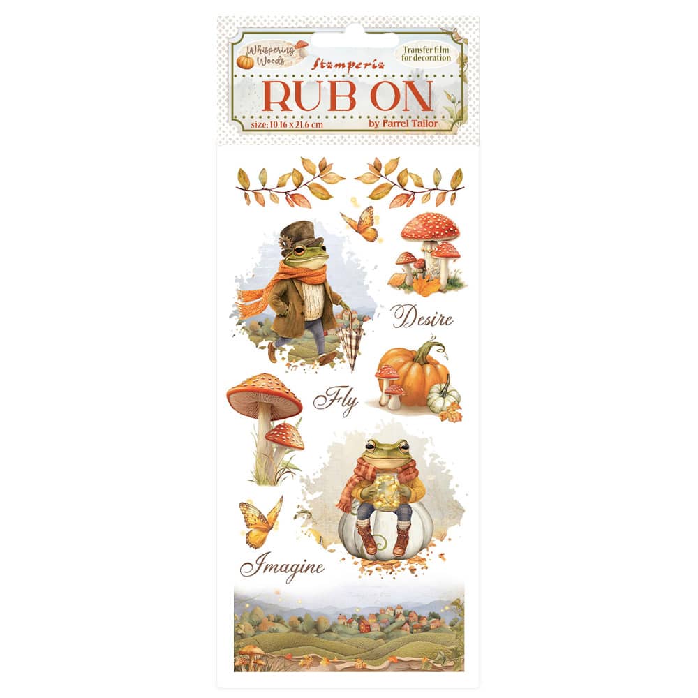 Rub - on - Whispering Woods - Mr Frog - 1 - Stamperia - Tidformera