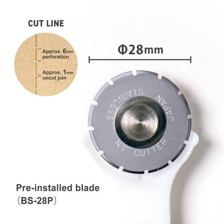 Rullkniv NT Cutter RO-SK28 - Perforerat snitt - 3 - NT Cutter - Tidformera