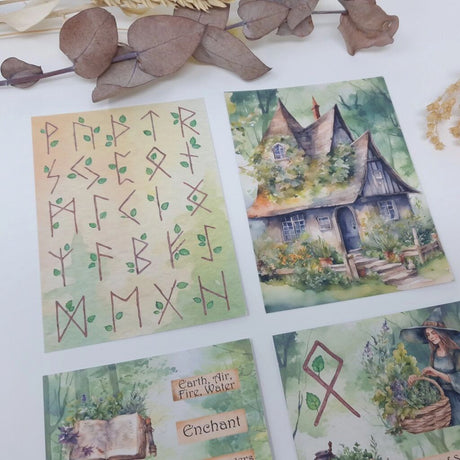 Scrap Paper 7,4 x 10,5 - Earth Witches - 6 - Plan & Plot Studio - Tidformera