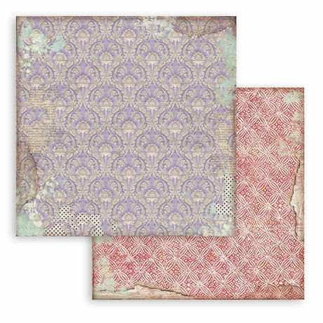 Scrapbookingpapper - Backgrounds - Alice - 9 - Stamperia - Tidformera