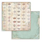Scrapbookingpapper - Backgrounds - Alice - 10 - Stamperia - Tidformera