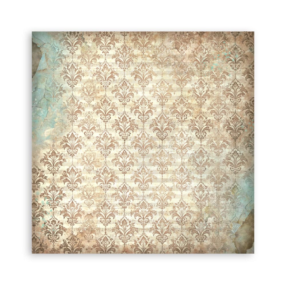 Scrapbookingpapper - Backgrounds - Symphony - 16 - Stamperia - Tidformera