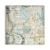 Scrapbookingpapper - Backgrounds - Symphony - 24 - Stamperia - Tidformera