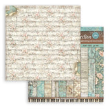 Scrapbookingpapper - Backgrounds - Symphony - 20 - Stamperia - Tidformera