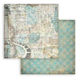 Scrapbookingpapper - Backgrounds - Symphony - 23 - Stamperia - Tidformera
