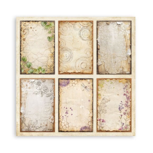 Scrapbookingpapper - Double faced - All Around - 33 - Stamperia - Tidformera