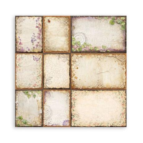 Scrapbookingpapper - Double faced - All Around - 30 - Stamperia - Tidformera