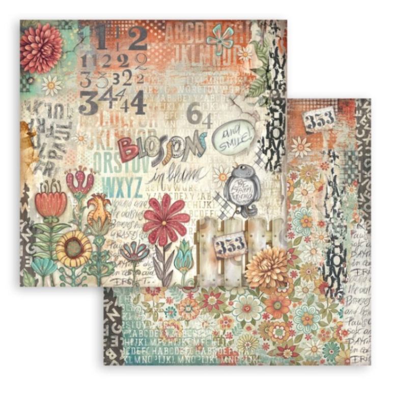 Scrapbookingpapper - Double faced - Furry Friends - 6 - Stamperia - Tidformera