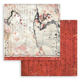 Scrapbookingpapper - Double faced - Oriental garden - 17 - Stamperia - Tidformera