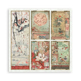 Scrapbookingpapper - Double faced - Oriental garden - 21 - Stamperia - Tidformera