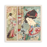 Scrapbookingpapper - Double faced - Oriental garden - 14 - Stamperia - Tidformera
