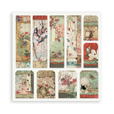Scrapbookingpapper - Double faced - Oriental garden - 7 - Stamperia - Tidformera
